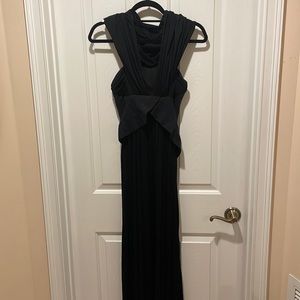 Preen by Thornton bregazzi long maxi formal dress black dress small